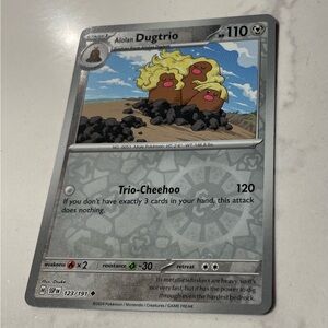 Dugtrio Pokémon Card 2024 Stage 1 HP 110 No. 0051 Mole Pokemon